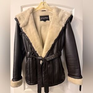 Wilson Leather Faux Fur Trim/Lining Jacket